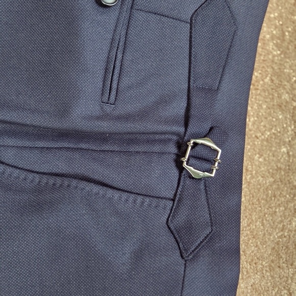 Classic tailored 100% cotton suit.